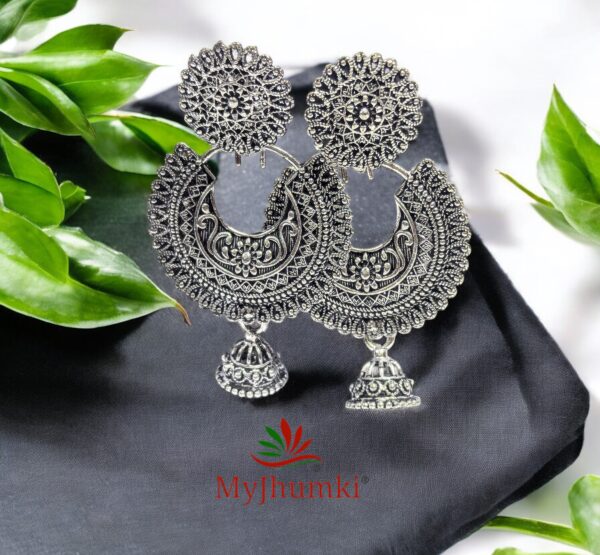 Oxidised Jhumka Earring For Women